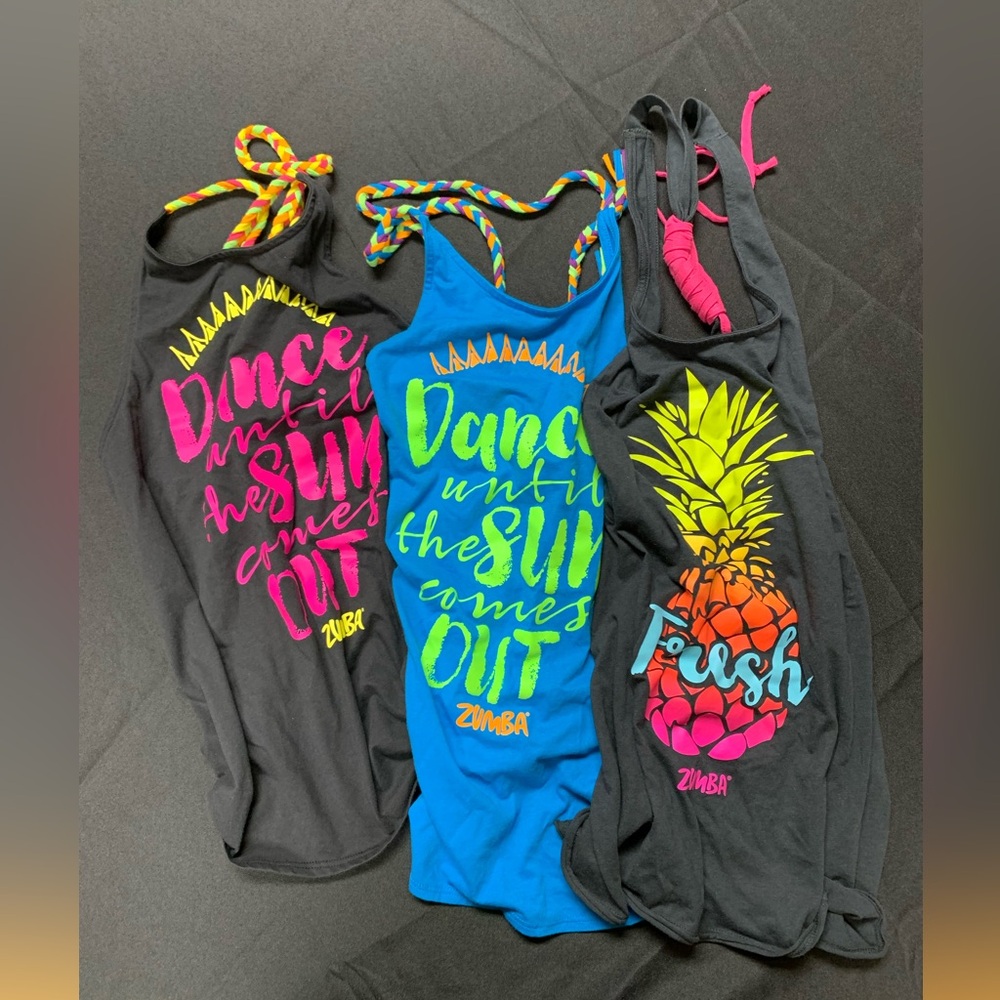 Zumba Wear bundle of 3 Tops Size S